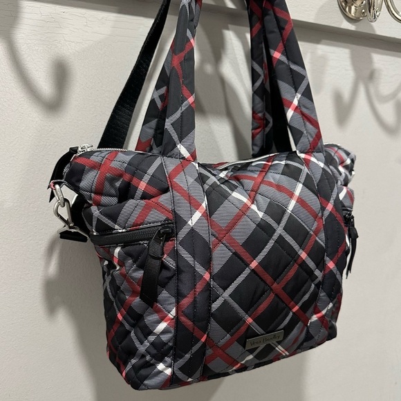 Vera Bradley Paris Plaid Multi-Strap Tote Bag and ID Case in Performance Twill - Picture 11 of 11